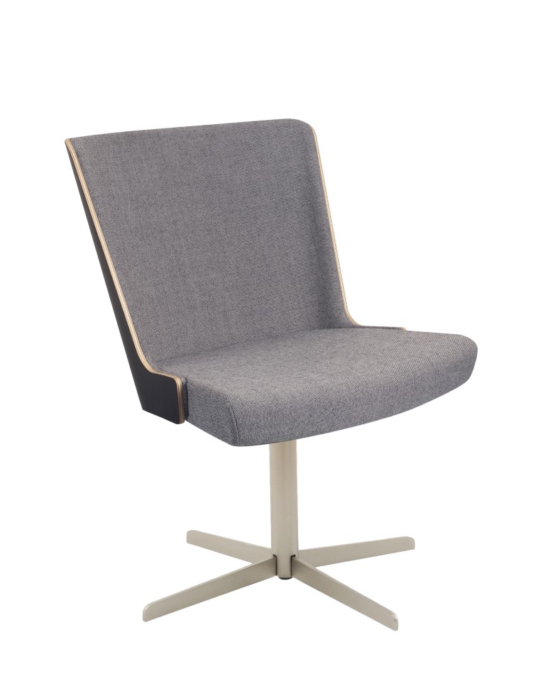 Skapa RFU Side Chair – 4 Star Swivel Nickel Finish Base 1 