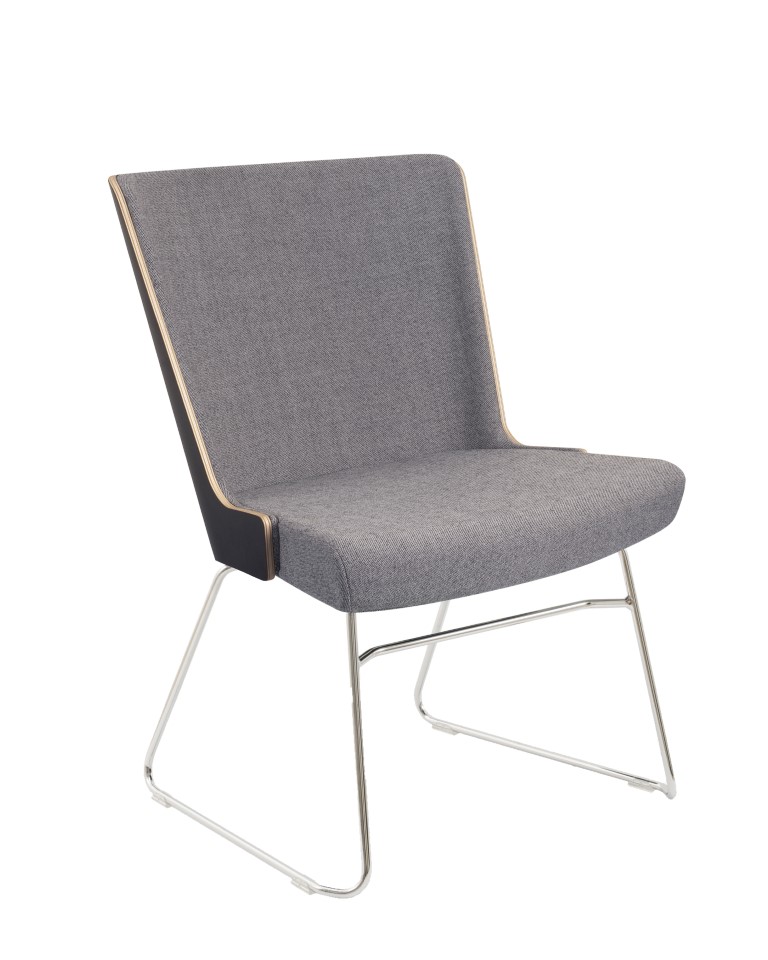 Skapa Laminate Back Side Chair – Skid Base