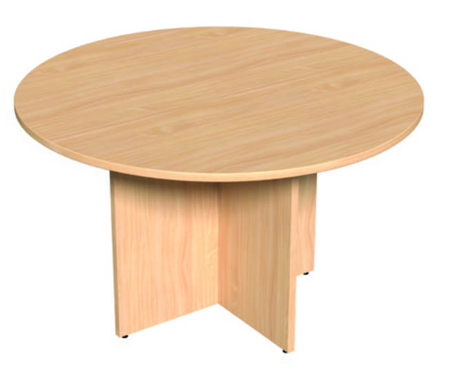 Round Meeting Table - 1200mm- Beech Panel 2 