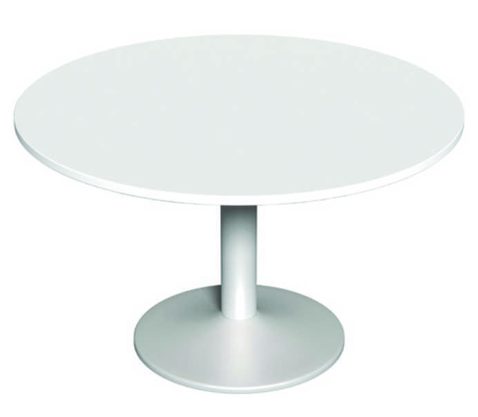 Round Meeting Table White - 1200mm