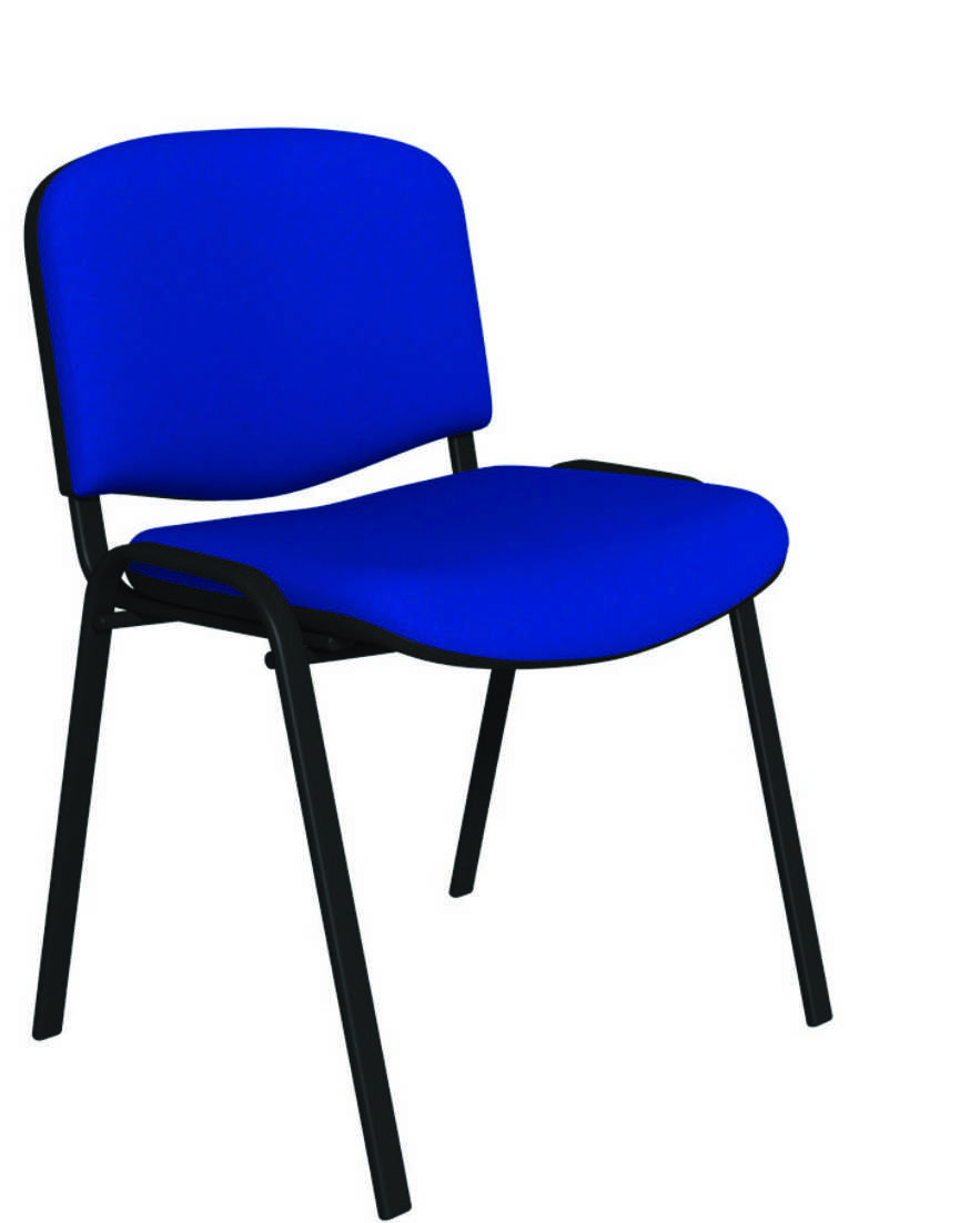OL Series Black Frame Meeting Seating - Evert Blue