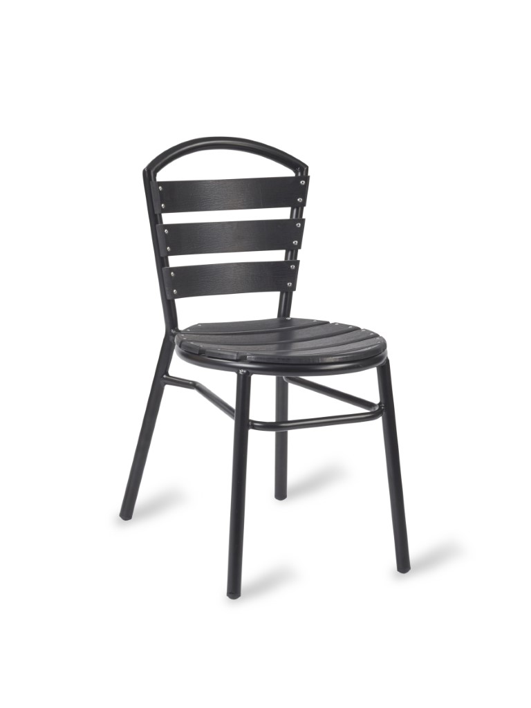 Nice Side Chair – No Wood Black Frame